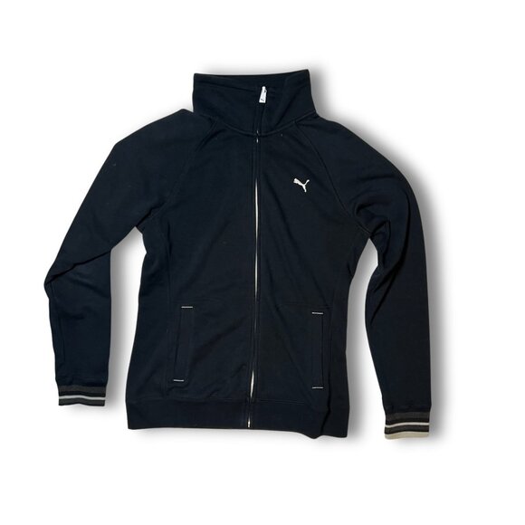 Puma Womens Black Track Jacket With Full Zip & Dry Cell Technology Size M - Picture 2 of 7